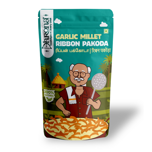 Garlic Millet Ribbon Pakoda