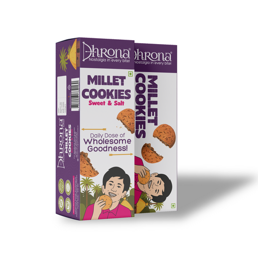 Millet Cookies Sweet and Salt