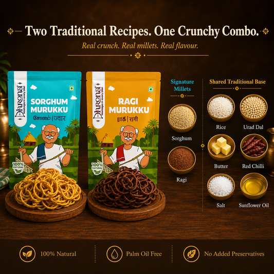 Ragi & Sorghum Murukku