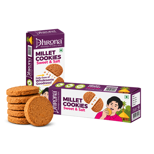 Millet Cookies Sweet and Salt